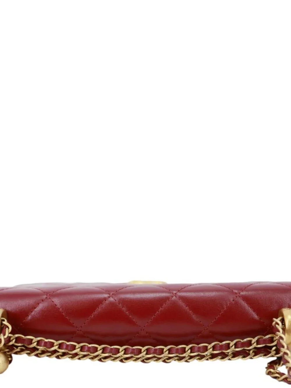 Chanel Perfect Fit Quilted Calfskin Leather Wallet On Chain Burgundy